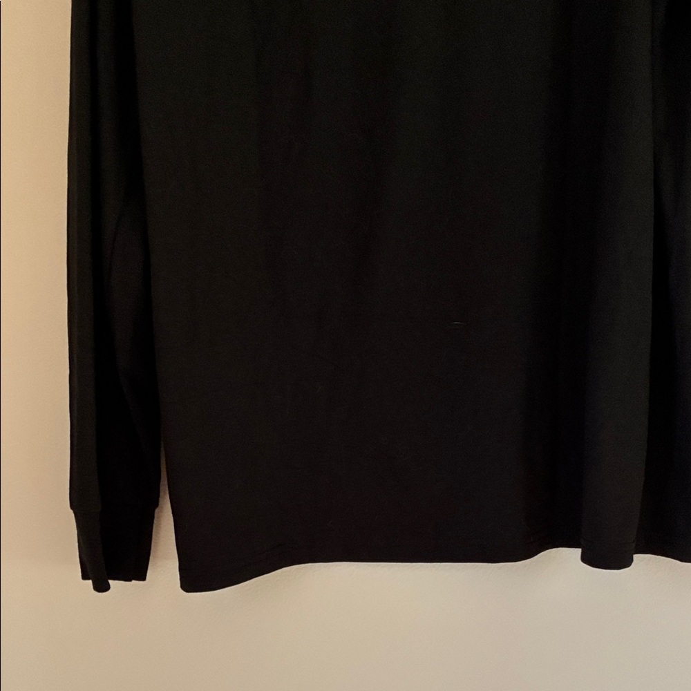 Black 'Let It Snow' Long Sleeve Shirt XL New Without Tags - Picture 8 of 8